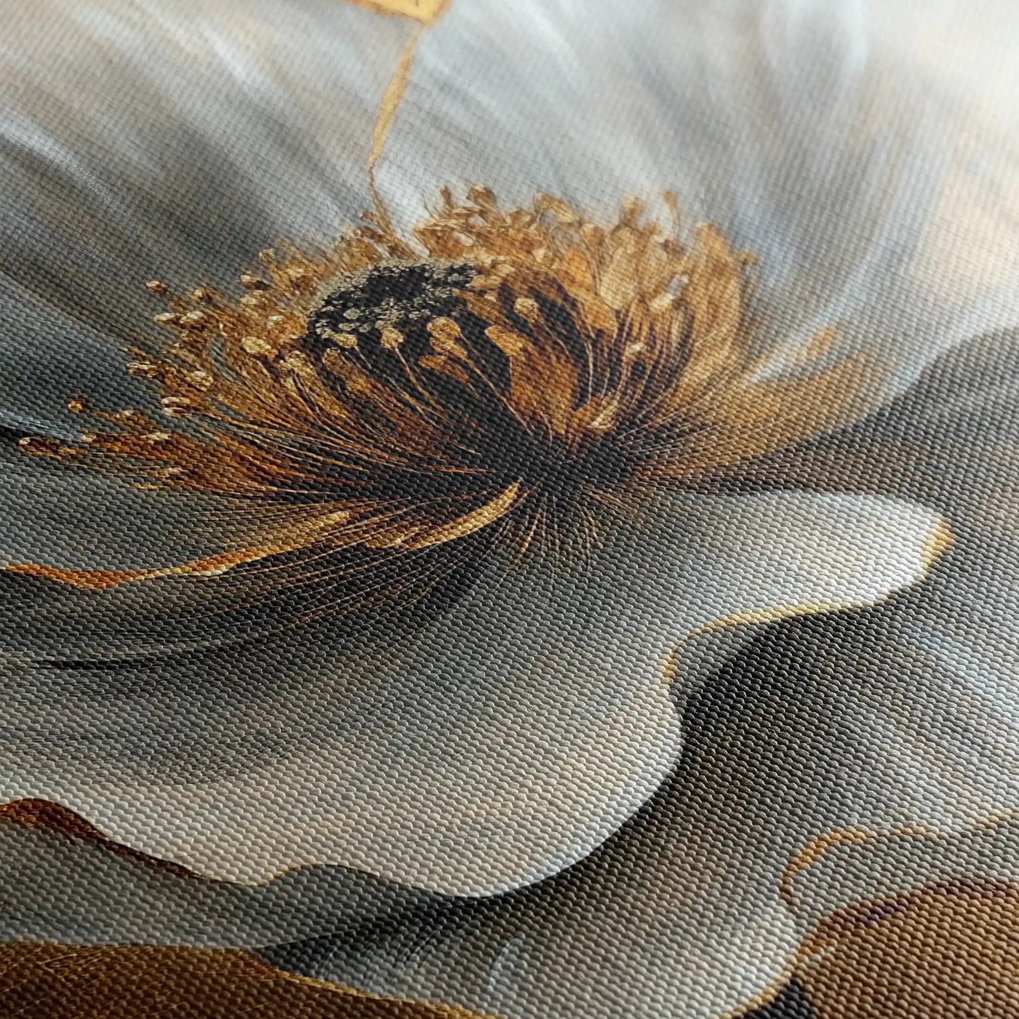Floral 1443 Canvas Art 60 x 40 cm / Black
