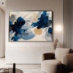 Abstract 1444 Canvas Art 18" x 24" / 45 x 60 cm / Black