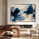 Abstract 1444 Canvas Art 18" x 24" / 45 x 60 cm / Black