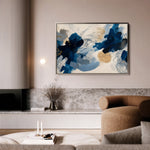 Abstract 1444 Canvas Art 18" x 24" / 45 x 60 cm / Black