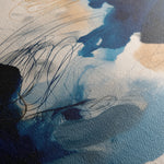 Abstract 1444 Canvas Art 18" x 24" / 45 x 60 cm / Black