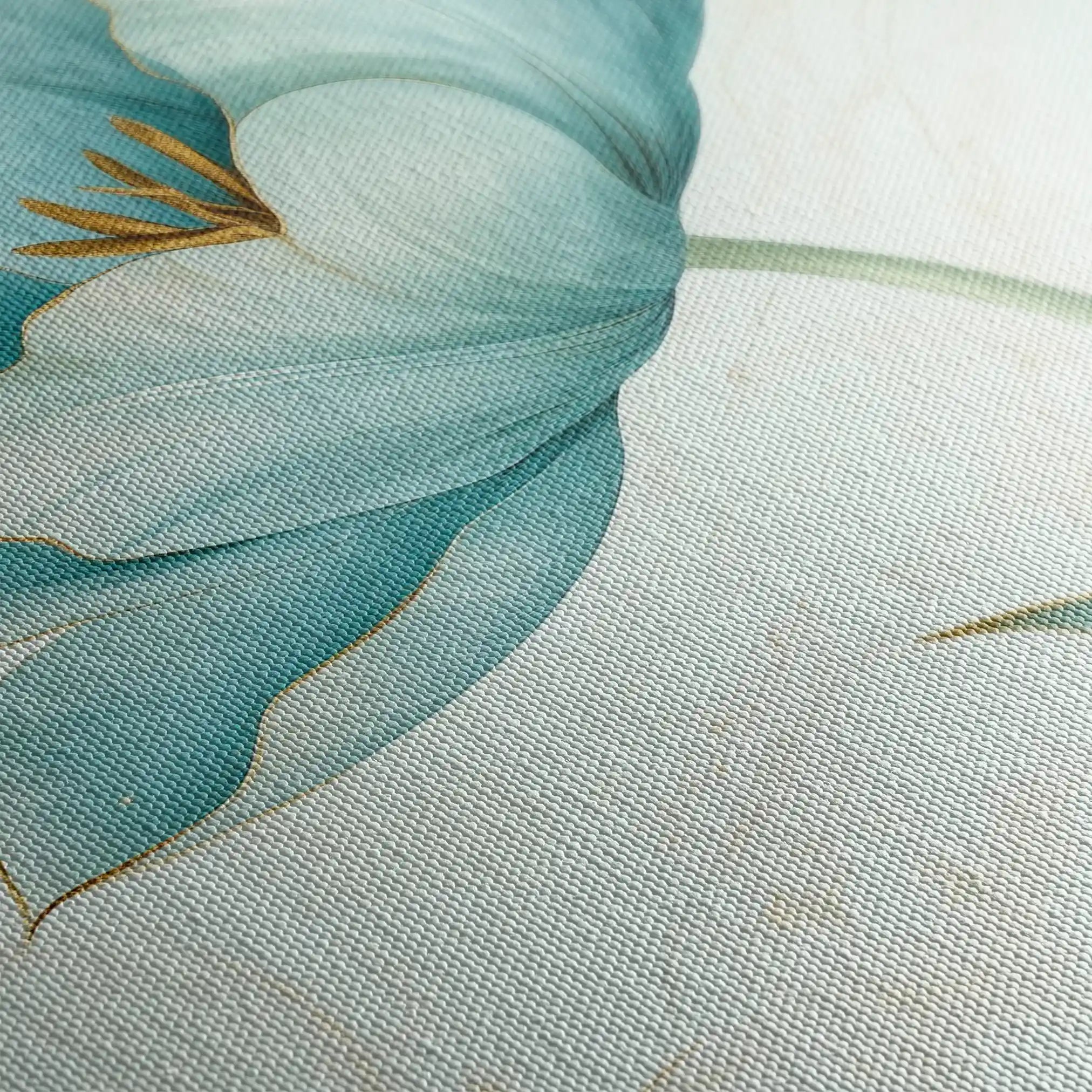 Floral 1444 Canvas Art 60 x 40 cm / Black