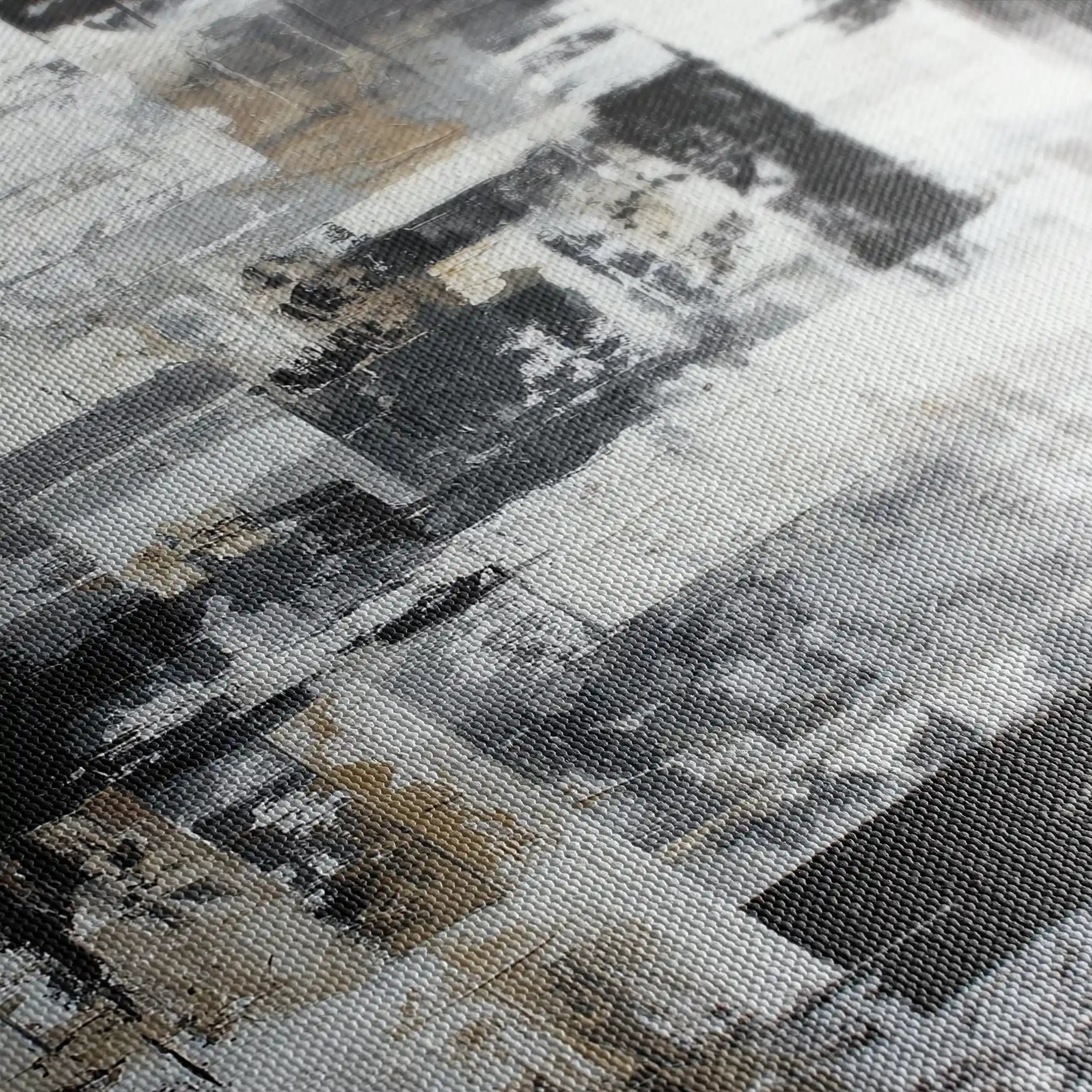 Abstract 1445 Canvas Art 60 x 40 cm / Black