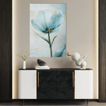 Floral 1445 Canvas Art 18" x 24" / 45 x 60 cm / Black