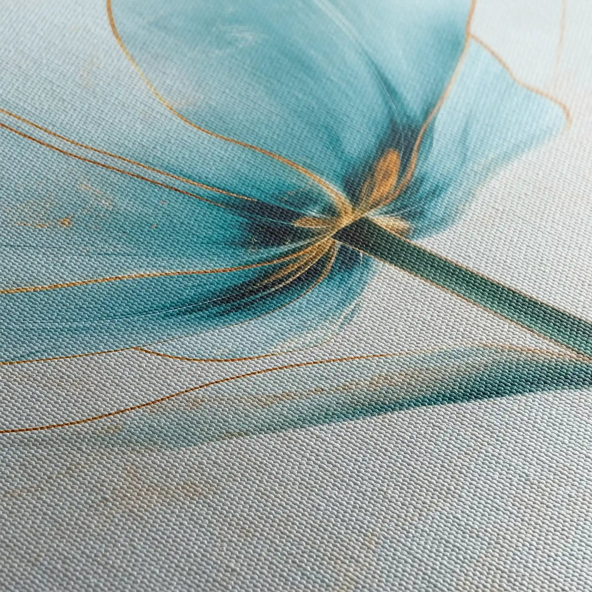 Floral 1445 Canvas Art 60 x 40 cm / Black