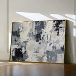 Abstract 1446 Canvas Art 18" x 24" / 45 x 60 cm / Black