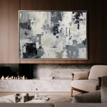 Abstract 1446 Canvas Art 18" x 24" / 45 x 60 cm / Black