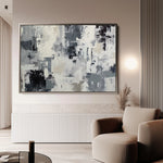 Abstract 1446 Canvas Art 18" x 24" / 45 x 60 cm / Black