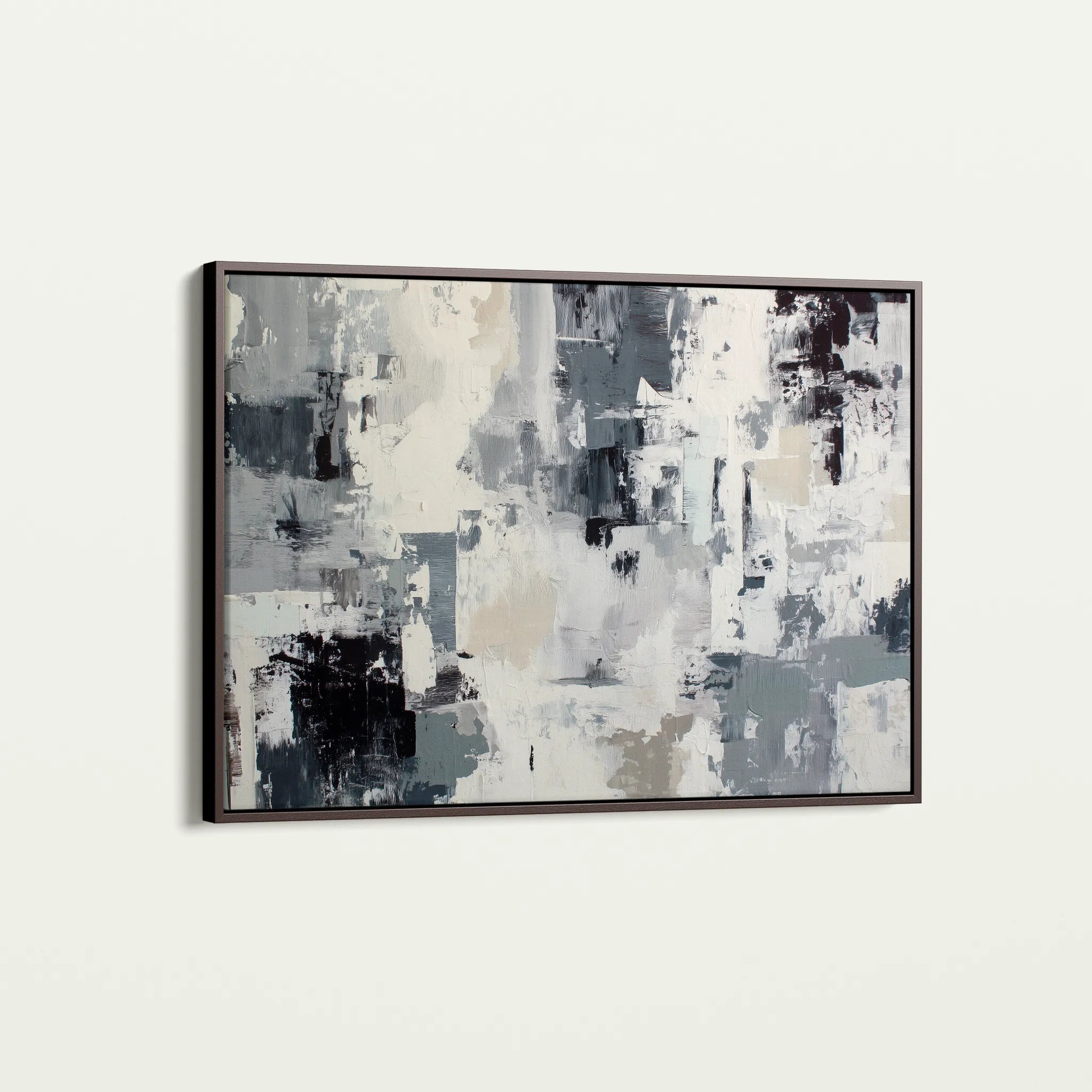 Abstract 1446 Canvas Art 18" x 24" / 45 x 60 cm / Black