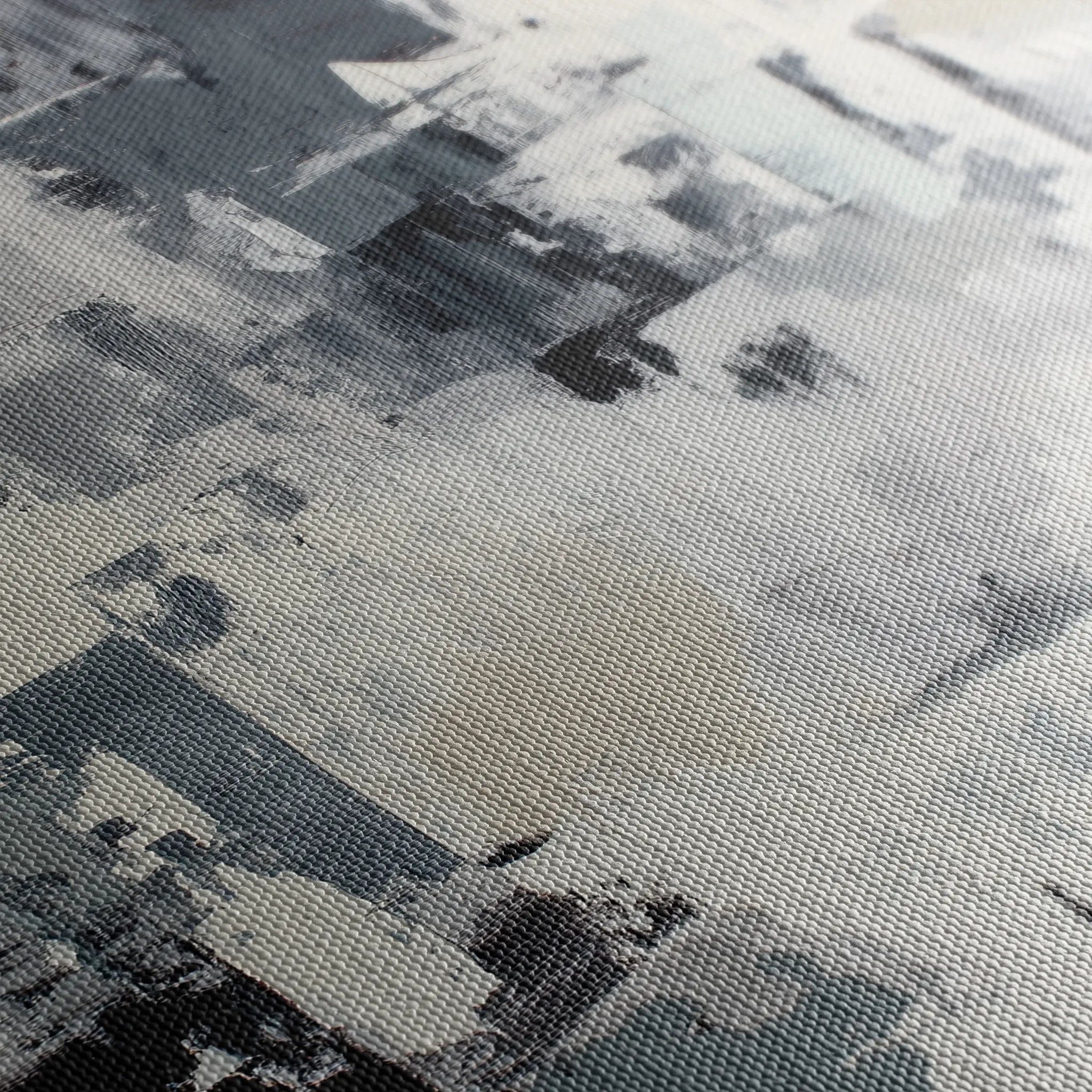 Abstract 1446 Canvas Art 18" x 24" / 45 x 60 cm / Black