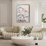 Floral 1447 Canvas Art 18" x 24" / 45 x 60 cm / Black