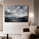 Abstract 1448 Canvas Art 18" x 24" / 45 x 60 cm / Black
