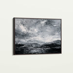 Abstract 1448 Canvas Art 18" x 24" / 45 x 60 cm / Black