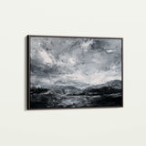 Abstract 1448 Canvas Art 18" x 24" / 45 x 60 cm / Black
