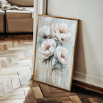 Floral 1448 Canvas Art 18" x 24" / 45 x 60 cm / Black