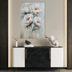 Floral 1448 Canvas Art 18" x 24" / 45 x 60 cm / Black