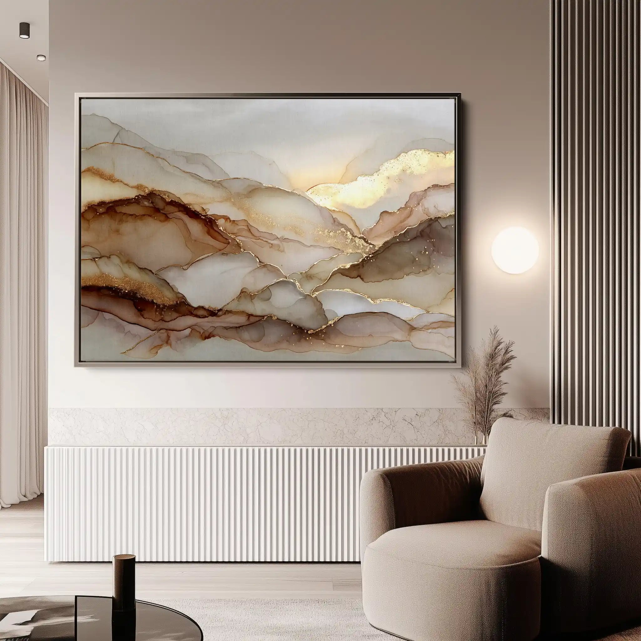 Abstract 1449 Canvas Art 18" x 24" / 45 x 60 cm / Black