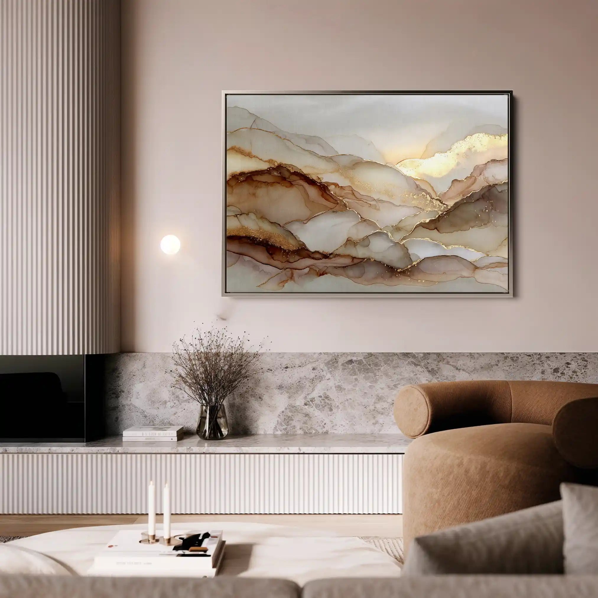 Abstract 1449 Canvas Art 60 x 40 cm / Black