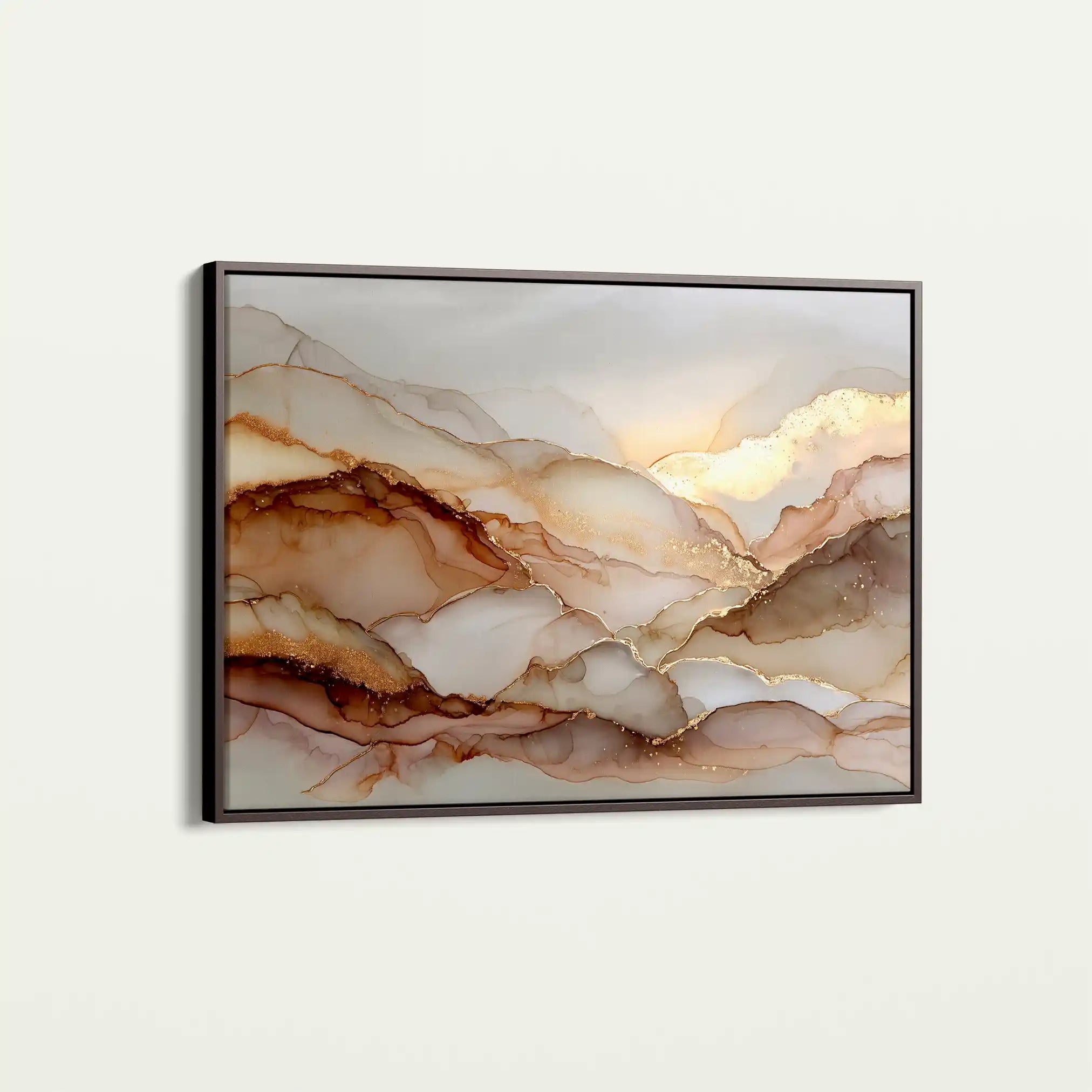 Abstract 1449 Canvas Art 60 x 40 cm / Black