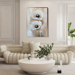 Floral 1449 Canvas Art 18" x 24" / 45 x 60 cm / Black