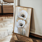 Floral 1449 Canvas Art 18" x 24" / 45 x 60 cm / Black