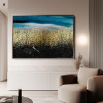 Abstract 145 Canvas Art 18" x 24" / 45 x 60 cm / Black