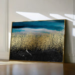 Abstract 145 Canvas Art 18" x 24" / 45 x 60 cm / Black