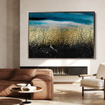 Abstract 145 Canvas Art 18" x 24" / 45 x 60 cm / Black