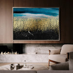 Abstract 145 Canvas Art 18" x 24" / 45 x 60 cm / Black