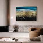 Abstract 145 Canvas Art 18" x 24" / 45 x 60 cm / Black