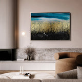 Abstract 145 Canvas Art 18" x 24" / 45 x 60 cm / Black
