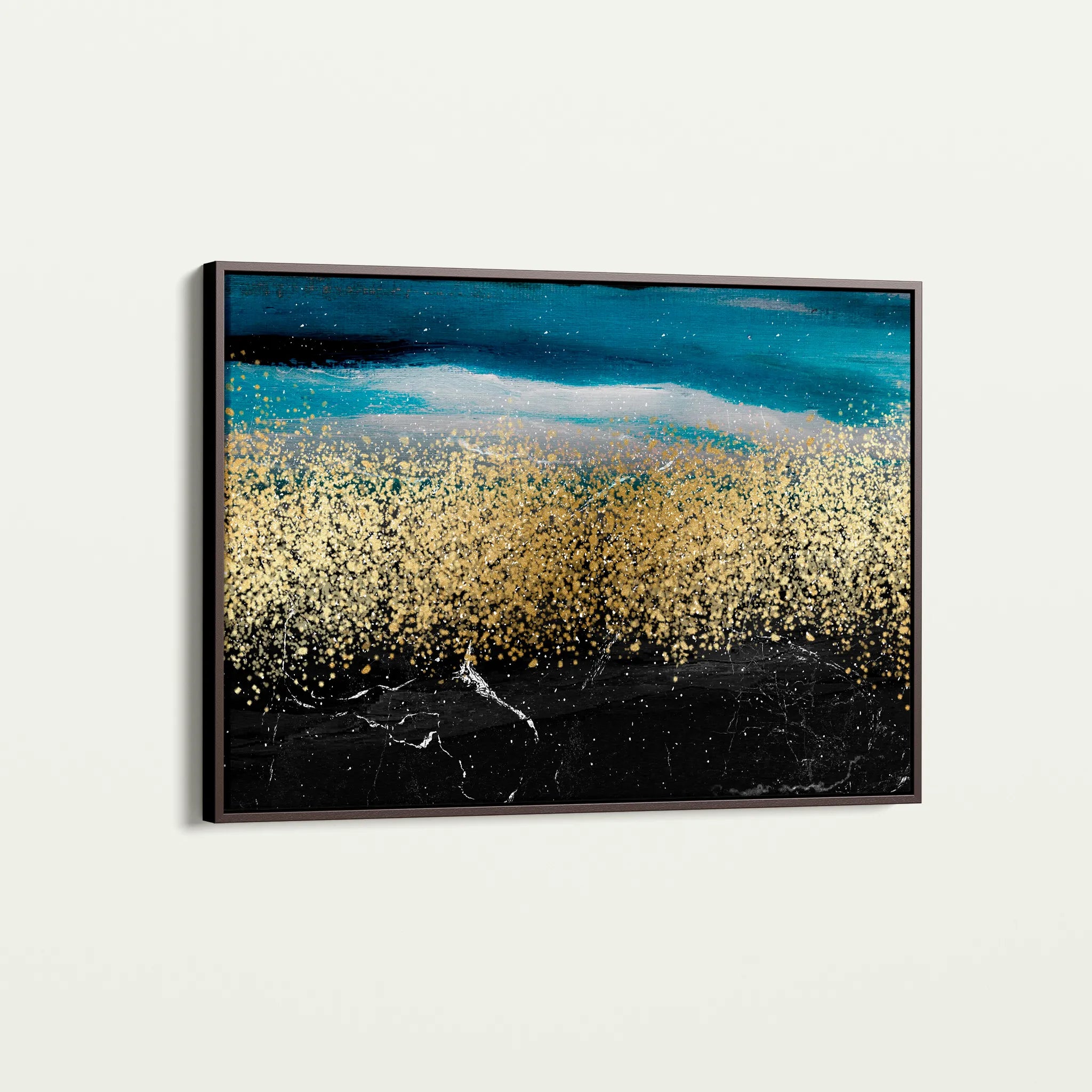 Abstract 145 Canvas Art 18" x 24" / 45 x 60 cm / Black