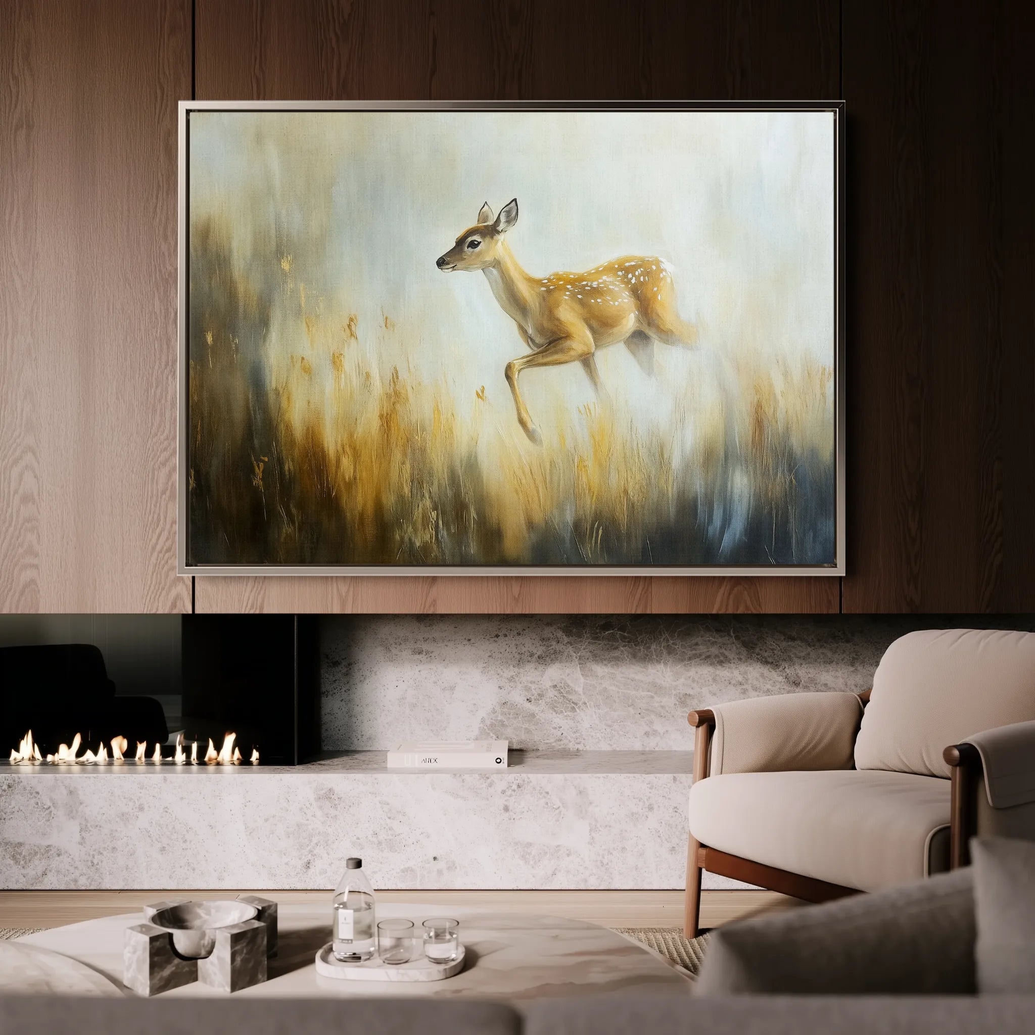 Animals 145 Canvas Art 18" x 24" / 45 x 60 cm / Black