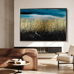 Abstract 145 Canvas Art 60 x 40 cm / Black
