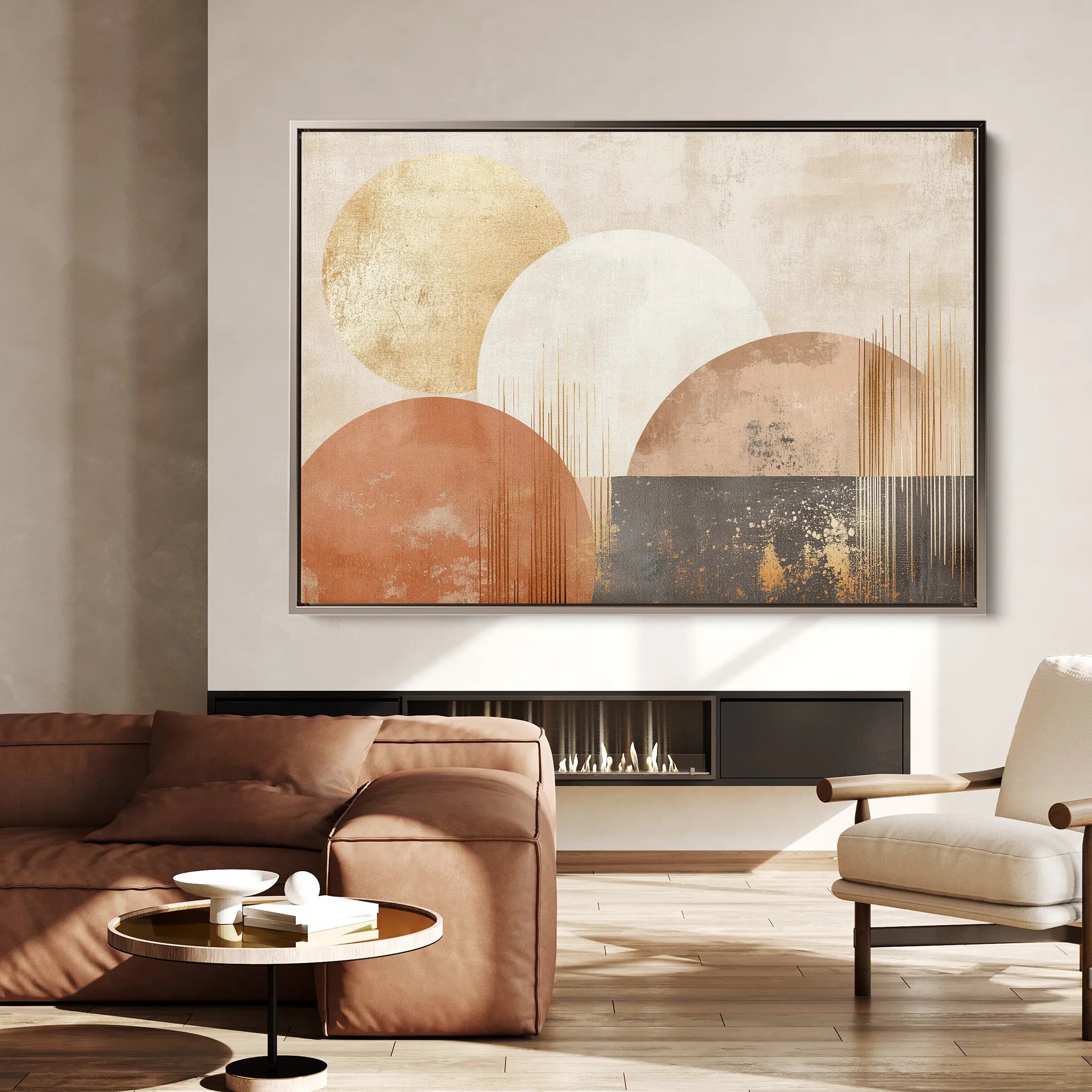 Boho 145 Canvas Art 18" x 24" / 45 x 60 cm / Black