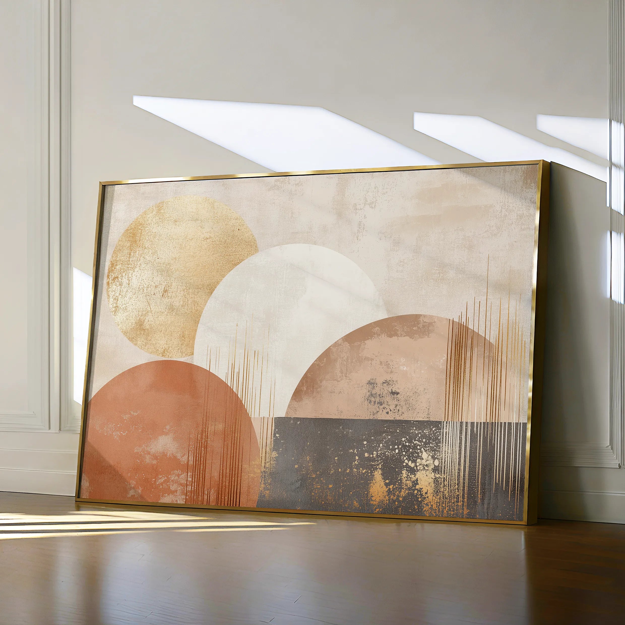 Boho 145 Canvas Art 18" x 24" / 45 x 60 cm / Black