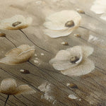 Floral 145 Canvas Art 60 x 40 cm / Black