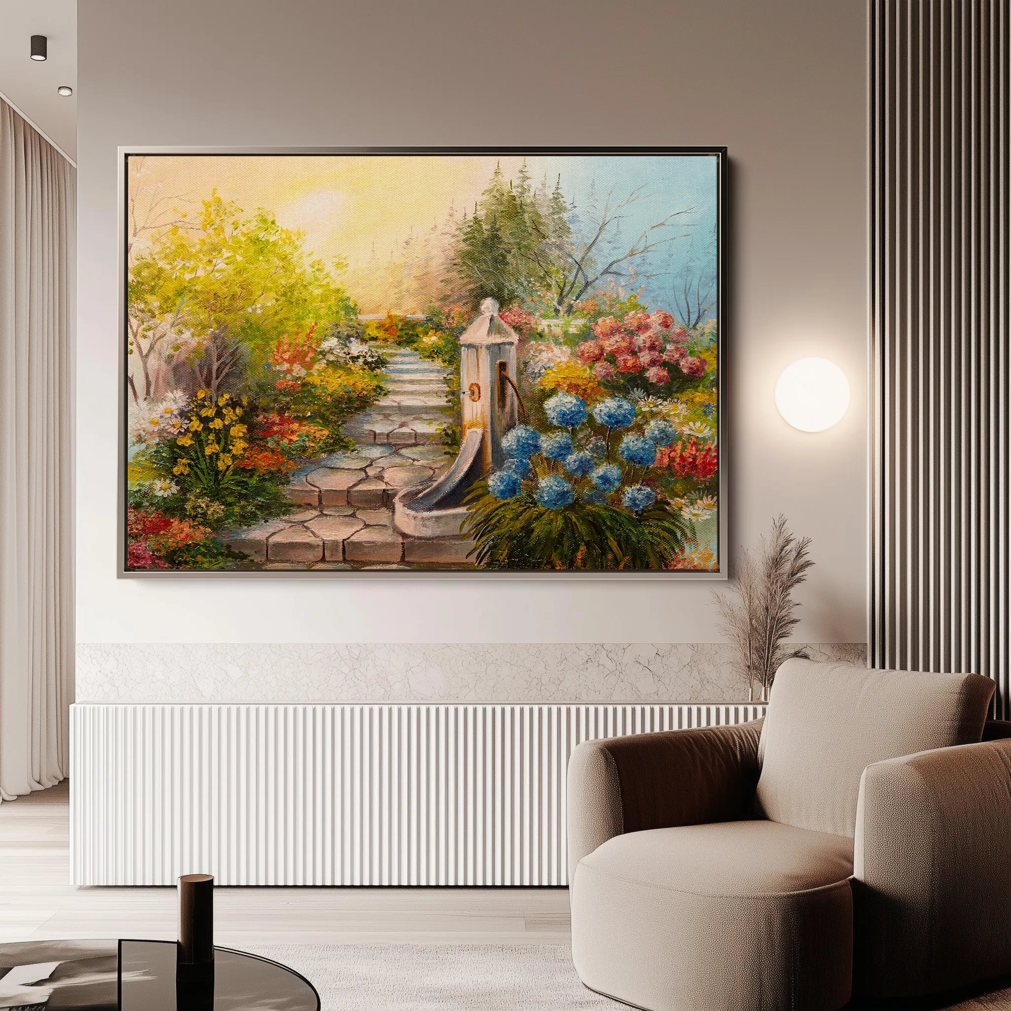 Landscape 145 Canvas Art 18" x 24" / 45 x 60 cm / Black