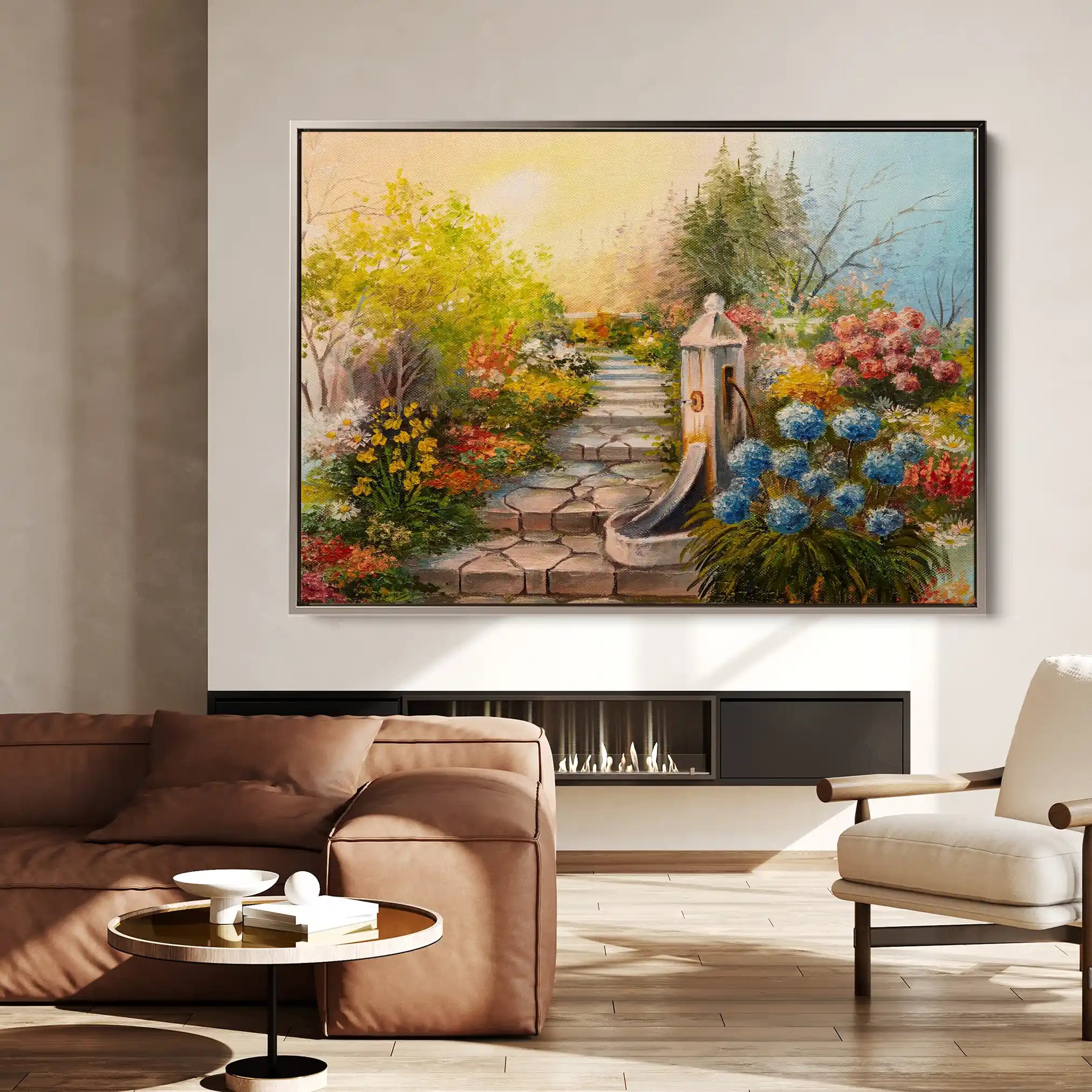 Landscape 145 Canvas Art 60 x 40 cm / Black
