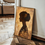 Portrait 145 Canvas Art 18" x 24" / 45 x 60 cm / Black