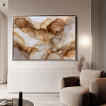 Abstract 1450 Canvas Art 18" x 24" / 45 x 60 cm / Black