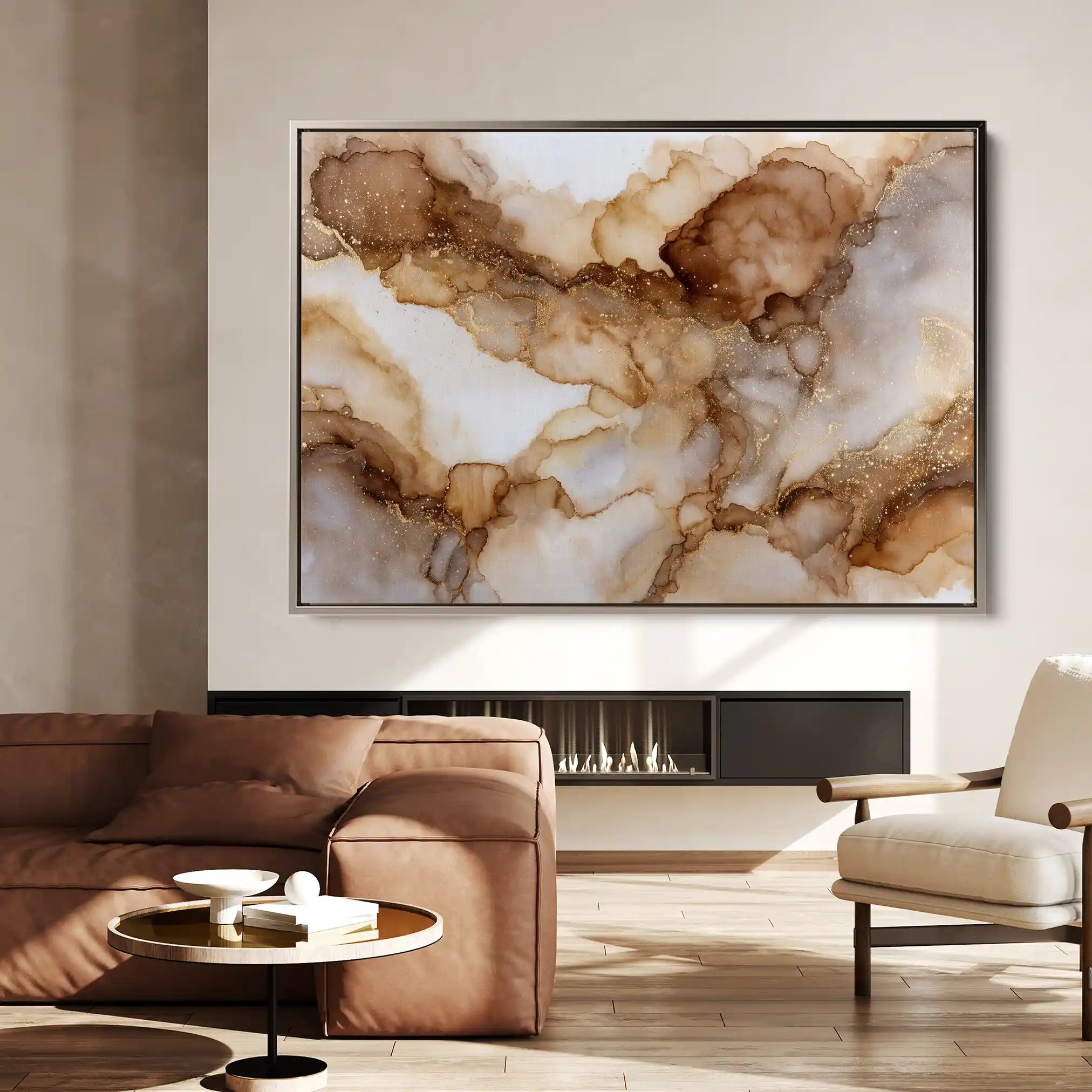 Abstract 1450 Canvas Art 60 x 40 cm / Black