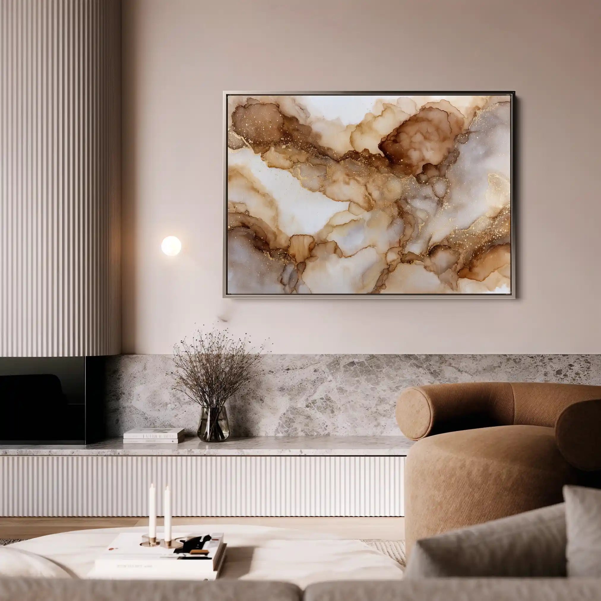 Abstract 1450 Canvas Art 60 x 40 cm / Black