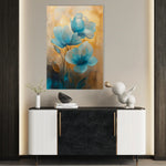 Floral 1451 Canvas Art 60 x 40 cm / Black