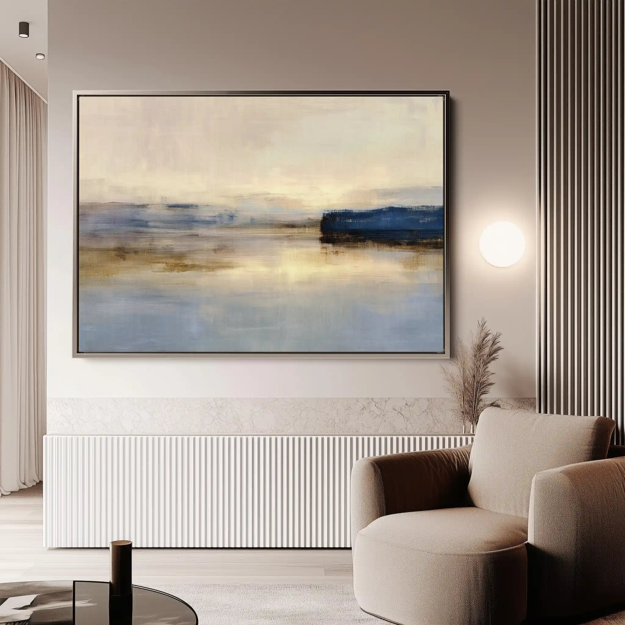Abstract 1452 Canvas Art 18" x 24" / 45 x 60 cm / Black