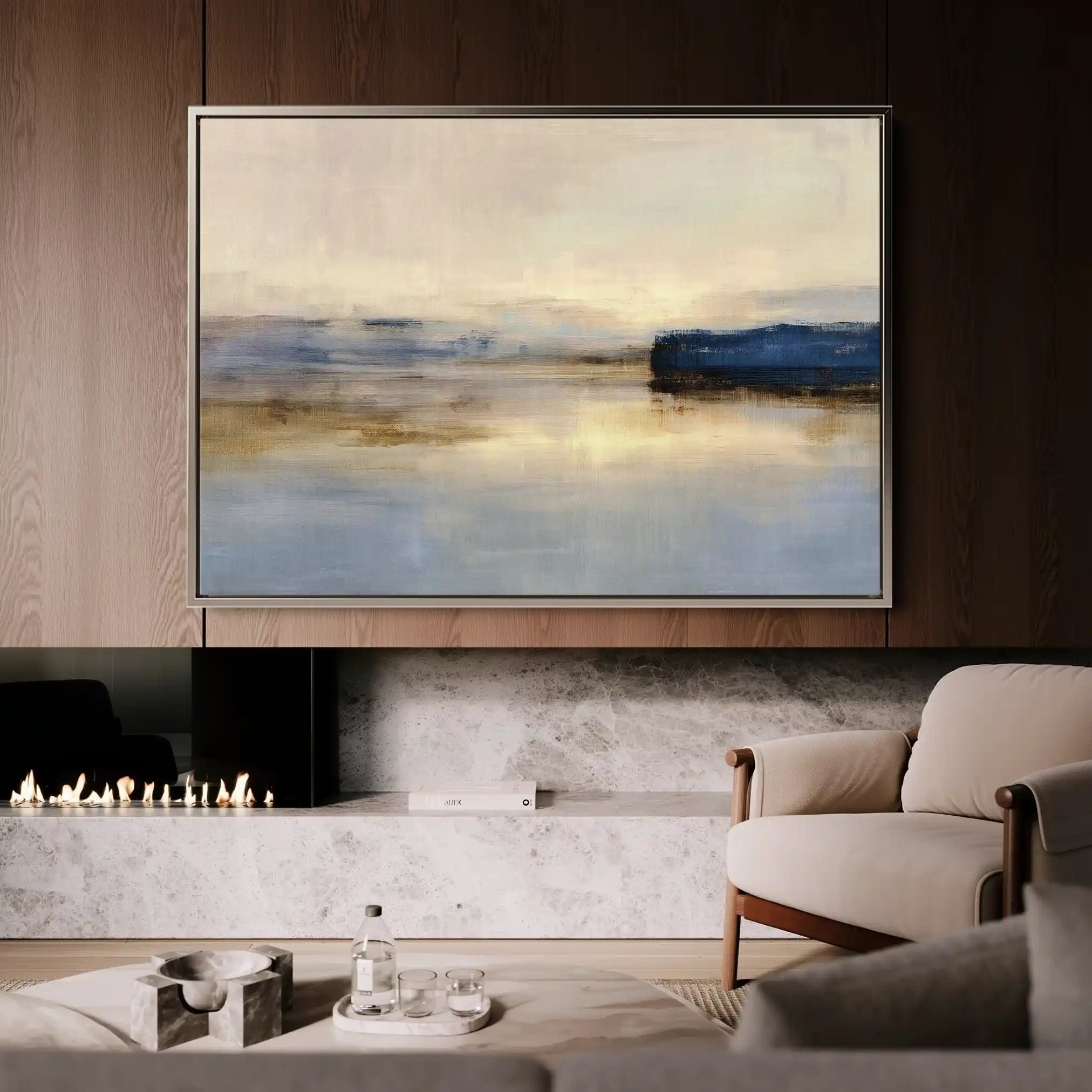 Abstract 1452 Canvas Art 60 x 40 cm / Black