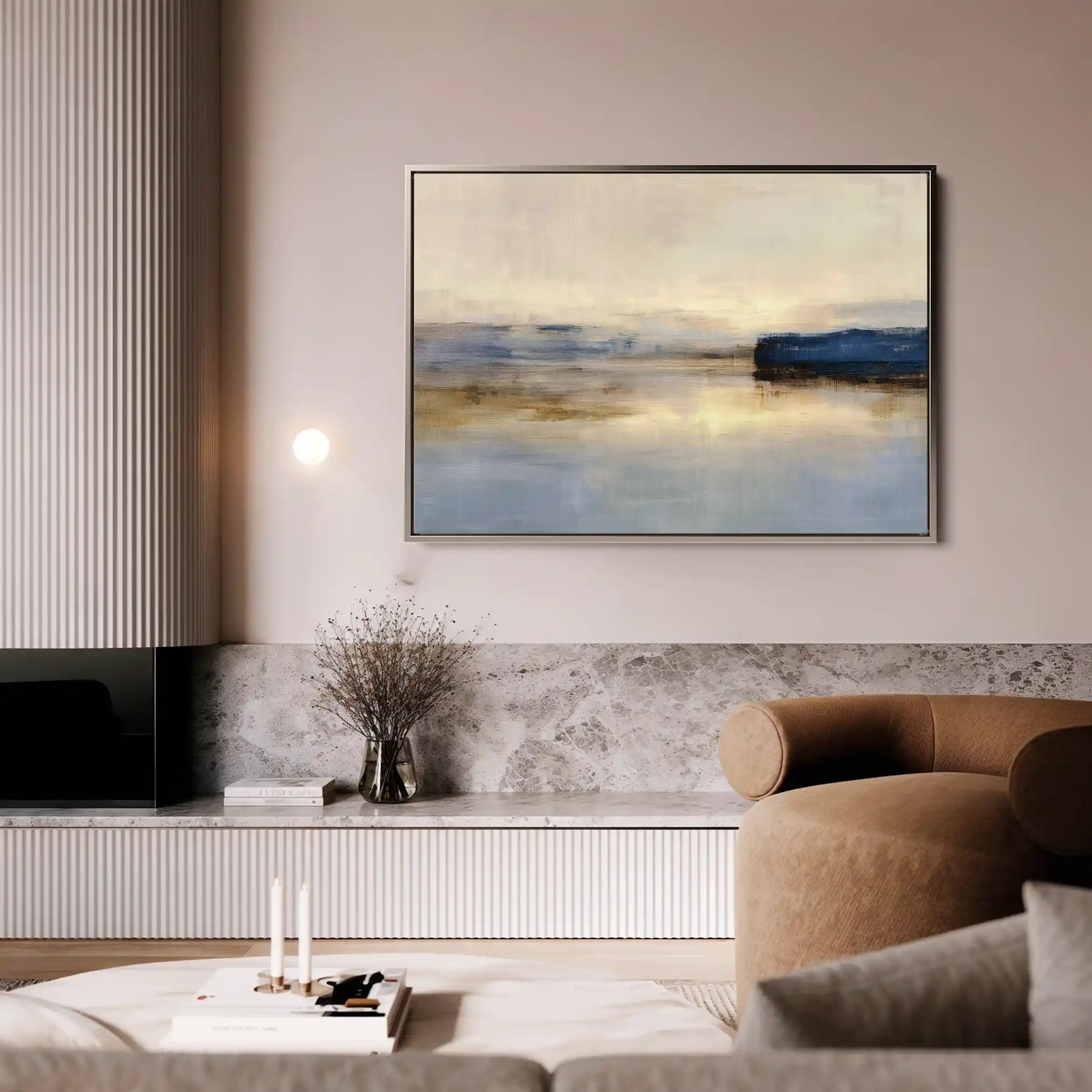 Abstract 1452 Canvas Art 60 x 40 cm / Black