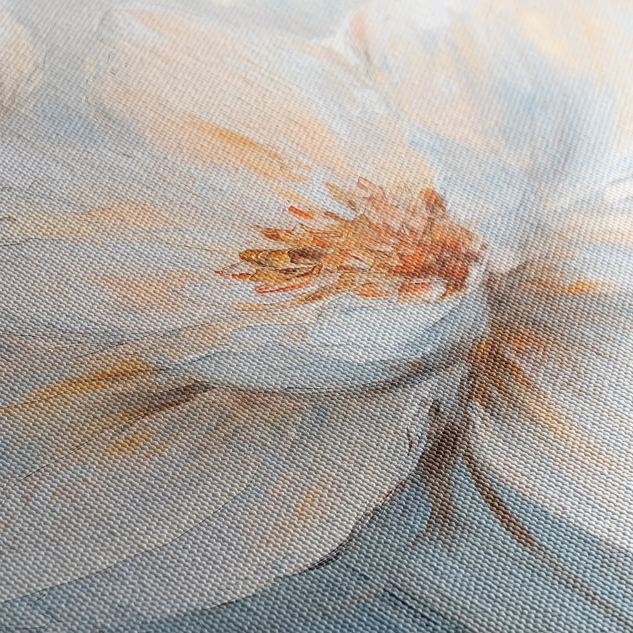 Floral 1452 Canvas Art 18" x 24" / 45 x 60 cm / Black