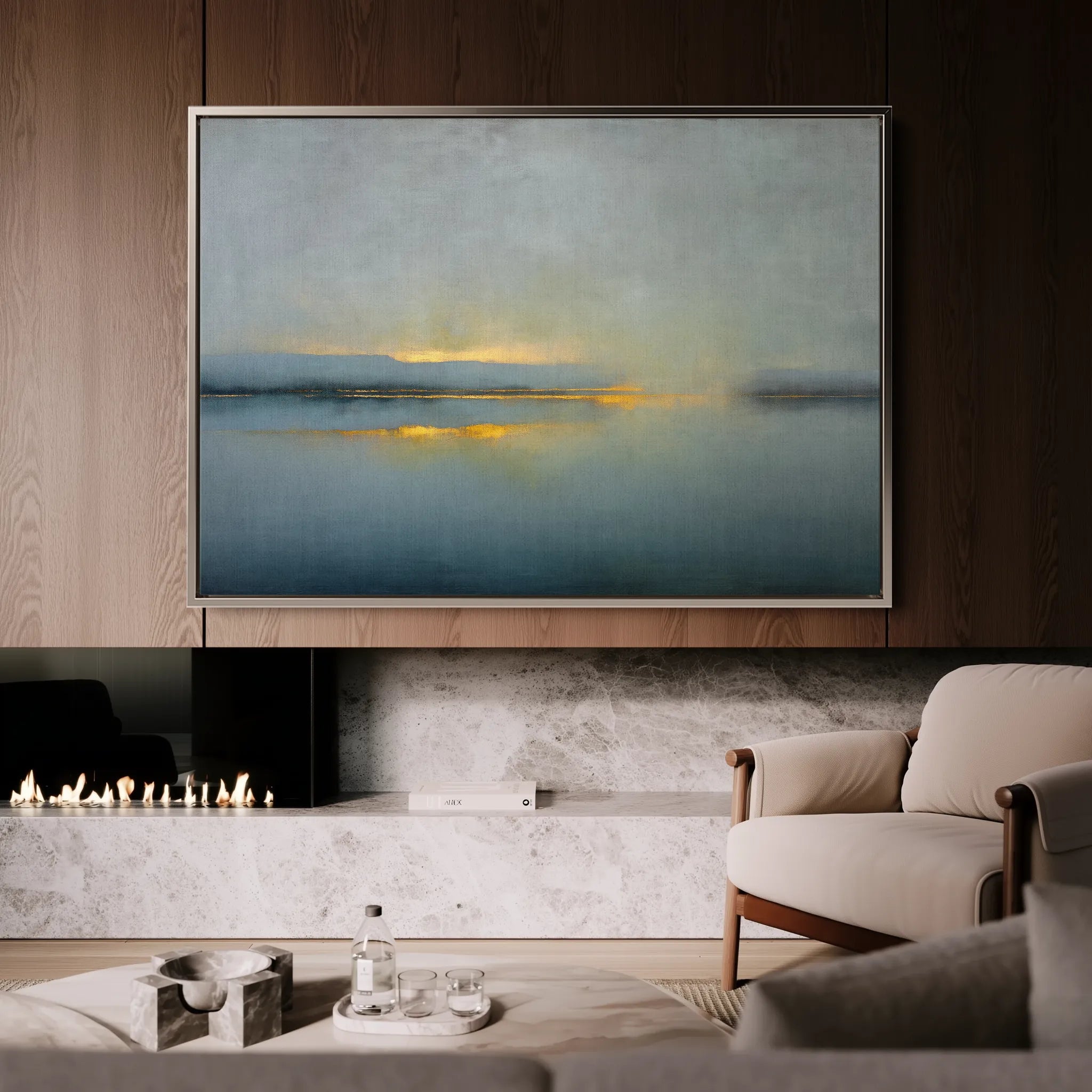 Abstract 1453 Canvas Art 18" x 24" / 45 x 60 cm / Black
