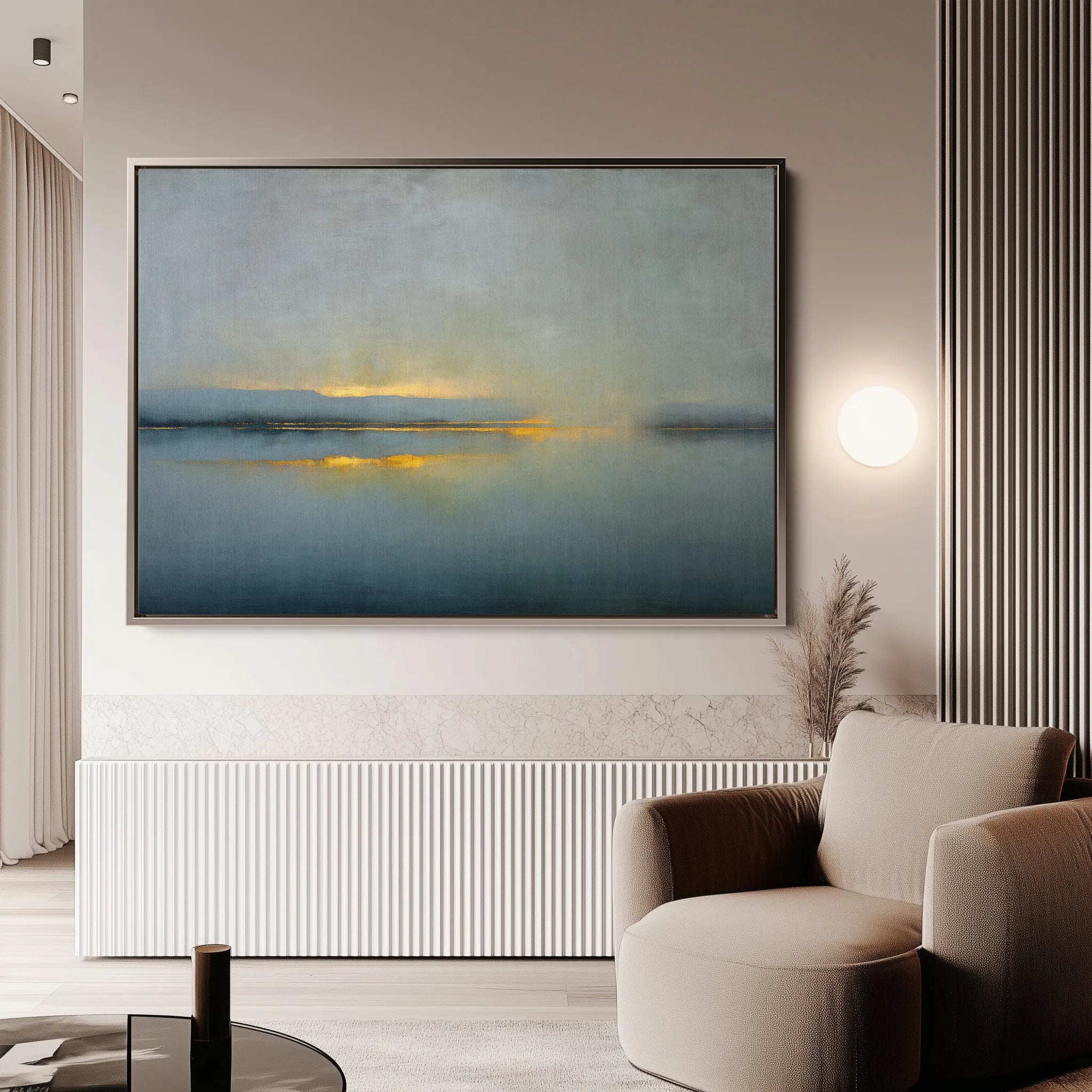 Abstract 1453 Canvas Art 18" x 24" / 45 x 60 cm / Black